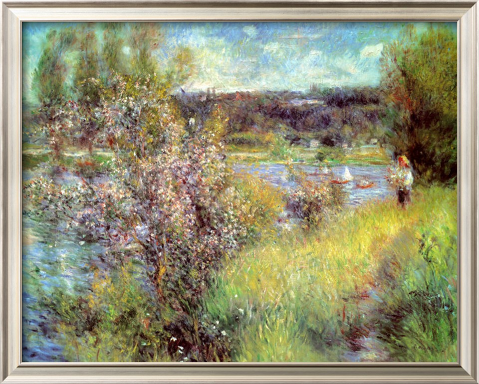 Seine At Chatou - Pierre Auguste Renoir Painting